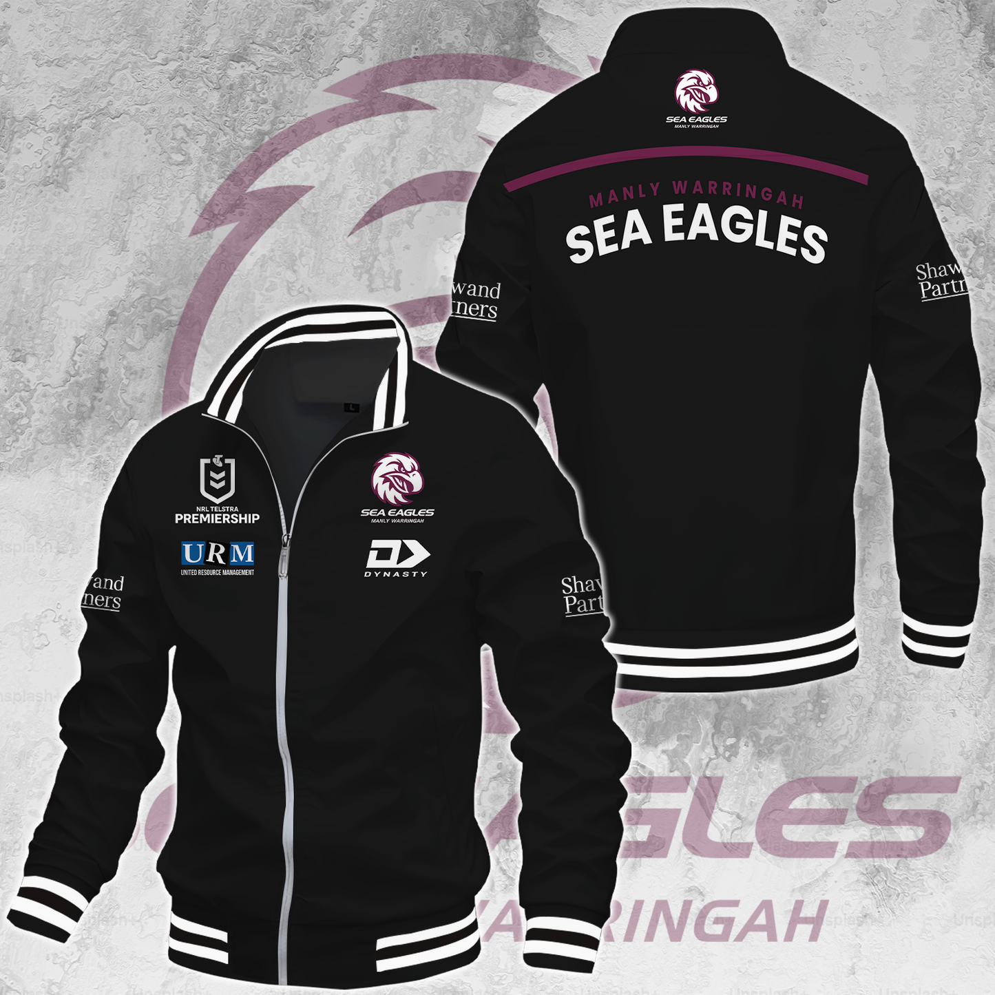 Manly Warringah Sea Eagles NRL 2025 Fear The Fortress Limited Edition Casual Jacket TM NTA V198