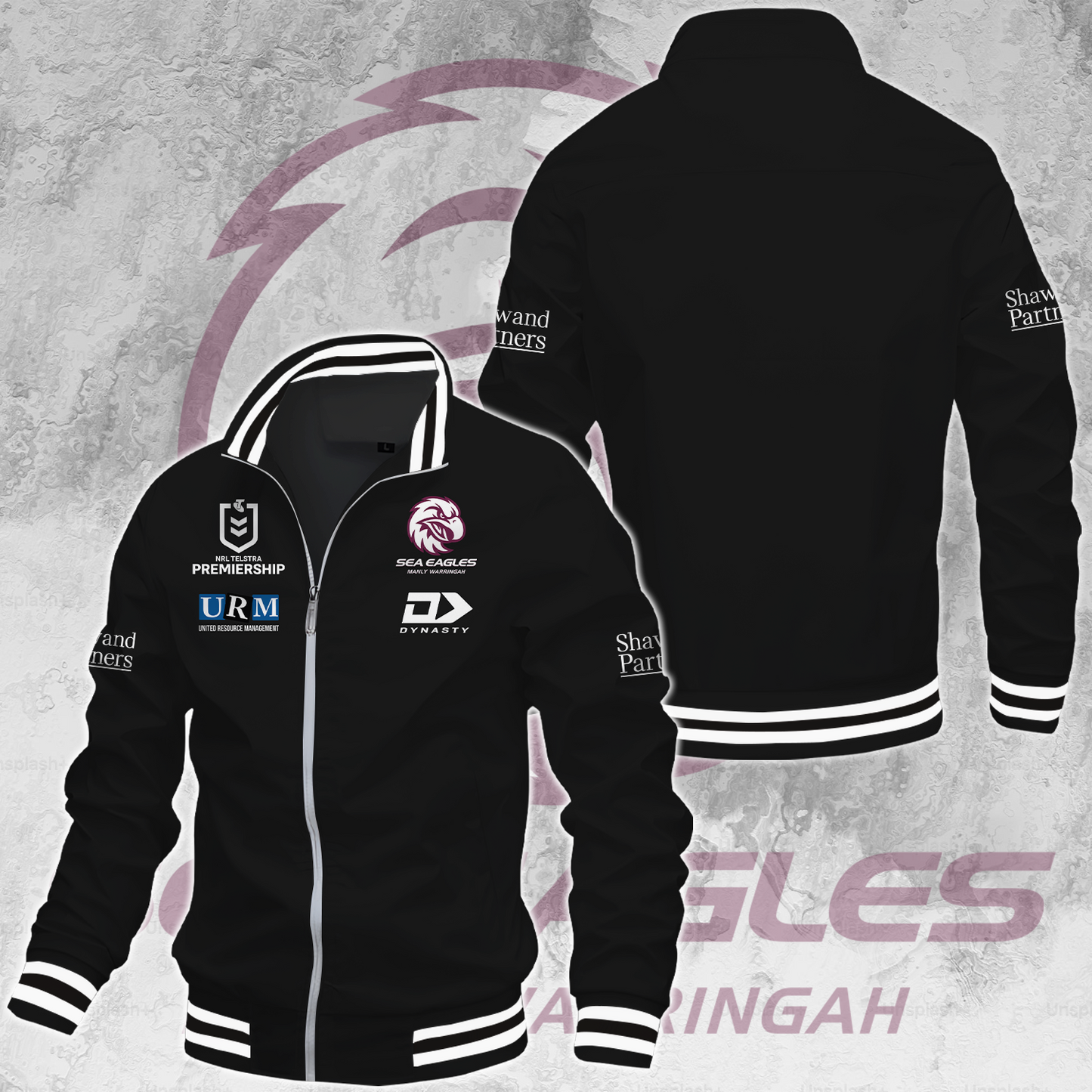 Manly Warringah Sea Eagles NRL 2025 Fear The Fortress Limited Edition Casual Jacket TM NTA V200