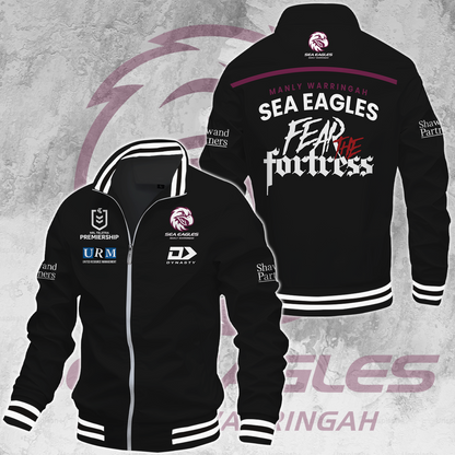 Manly Warringah Sea Eagles NRL 2025 Fear The Fortress Limited Edition Casual Jacket TM NTA V201