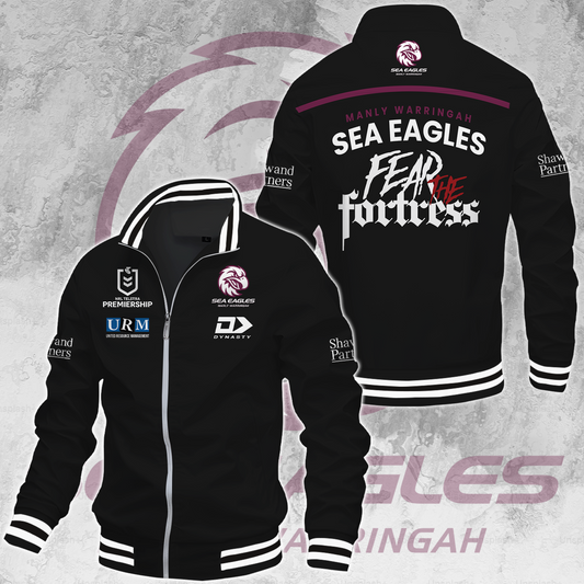 Manly Warringah Sea Eagles NRL 2025 Fear The Fortress Limited Edition Casual Jacket TM NTA V201