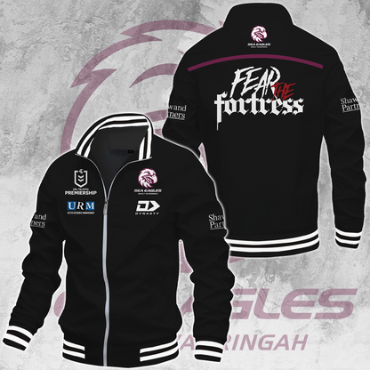 Manly Warringah Sea Eagles NRL 2025 Fear The Fortress Limited Edition Casual Jacket TM NTA V202