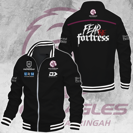 Manly Warringah Sea Eagles NRL 2025 Fear The Fortress Limited Edition Casual Jacket TM NTA V202