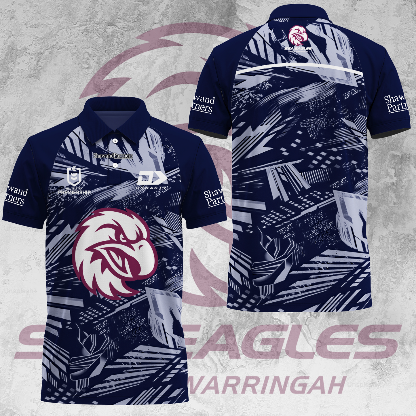 Manly Warringah Sea Eagles NRL 2025 Fear The Fortress Limited Edition Polo Shirt TM V11
