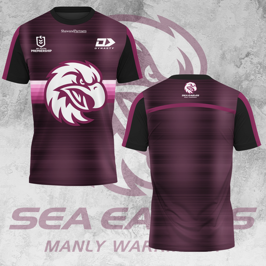 Manly Warringah Sea Eagles NRL 2025 Fear The Fortress Limited Edition T-Shirt TM V2