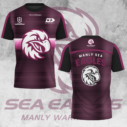 Manly Warringah Sea Eagles NRL 2025 Fear The Fortress Limited Edition T-Shirt TM V3