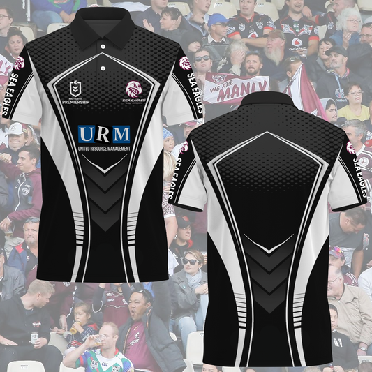 Manly Warringah Sea Eagles NRL 2025 Polo Shirt TM NTA V4