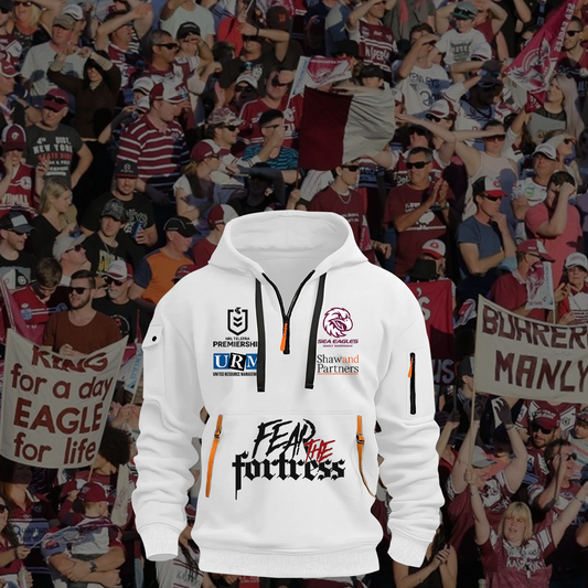 Manly Warringah Sea Eagles NRL 2025 Zipper Hoodie TM NTA V1