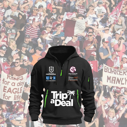 Manly Warringah Sea Eagles NRL 2025 Zipper Hoodie TM NTA V3
