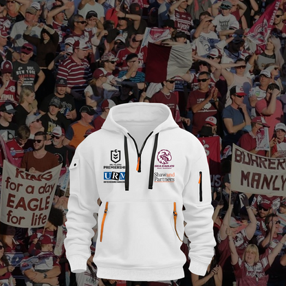 Manly Warringah Sea Eagles NRL 2025 Zipper Hoodie TM NTA V5