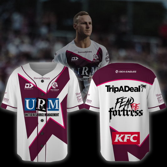 Manly Warringah Sea Eagles NRL Fear The Fortress Limited Edition BB Jersey TM V3