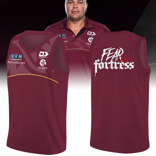 Manly Warringah Sea Eagles NRL Fear The Fortress Limited Edition BK Jersey TM V1