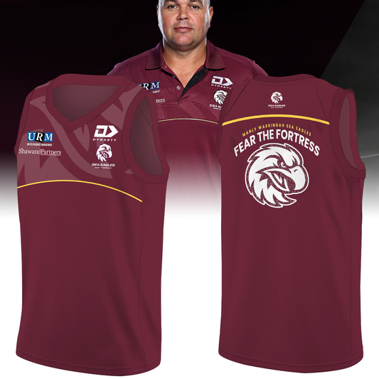 Manly Warringah Sea Eagles NRL Fear The Fortress Limited Edition BK Jersey TM V3