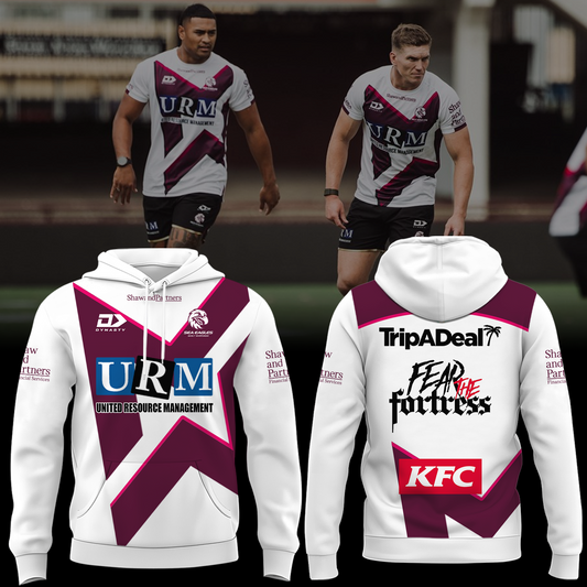 Manly Warringah Sea Eagles NRL Fear The Fortress Limited Edition Hoodie TM V1