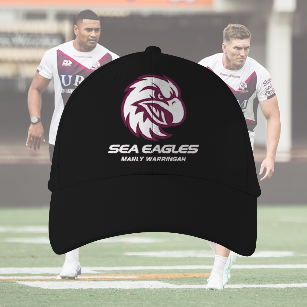 Manly Warringah Sea Eagles NRL Fear The Fortress Limited Edition Zip Hoodie TM V3