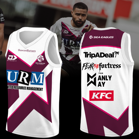 Manly Warringah Sea Eagles NRL Fear The Fortress Limited Edition Jersey TM V1