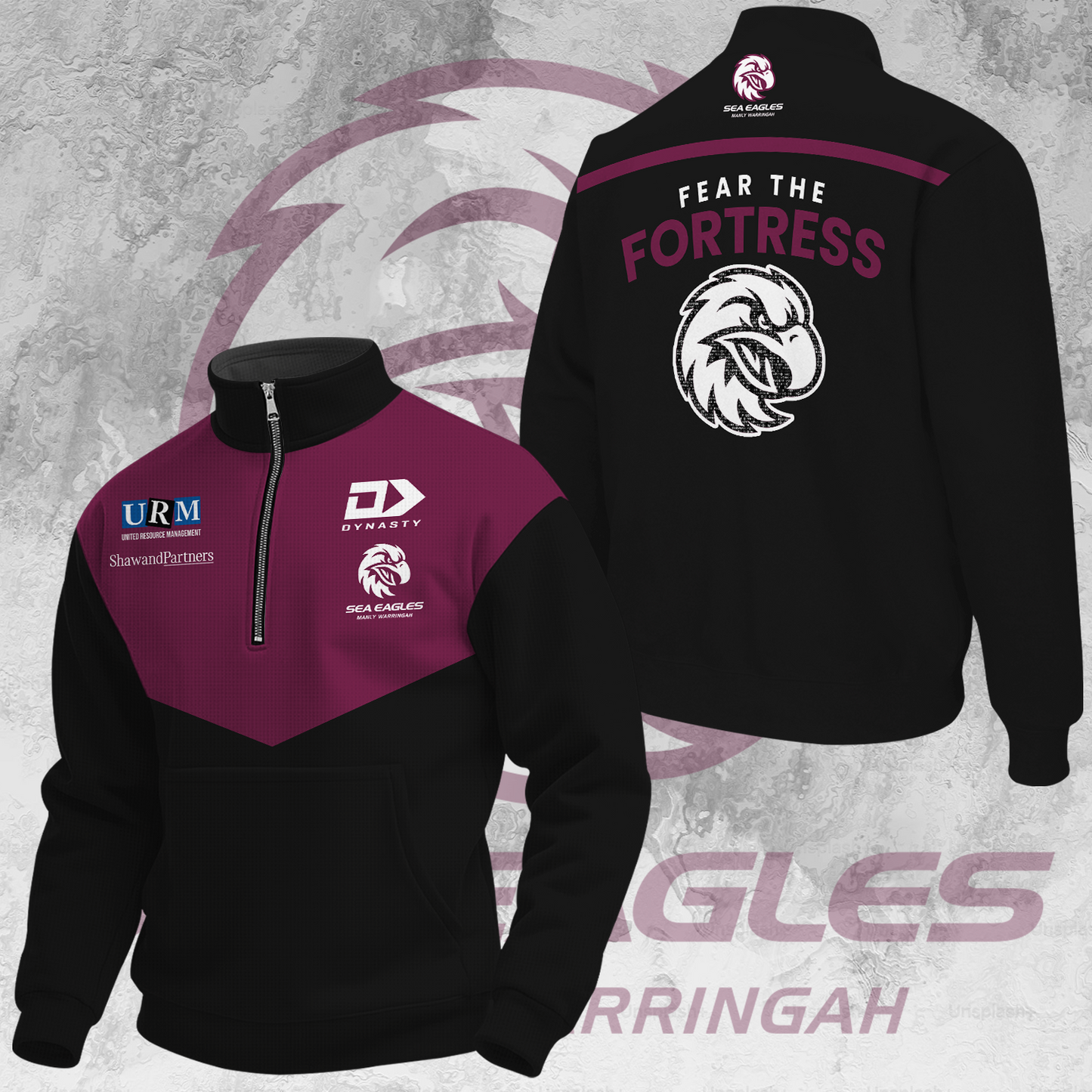 Manly Warringah Sea Eagles NRL Fear The Fortress Limited Edition New Hoodie 2025 TM - When you buy a combo - You save more V5