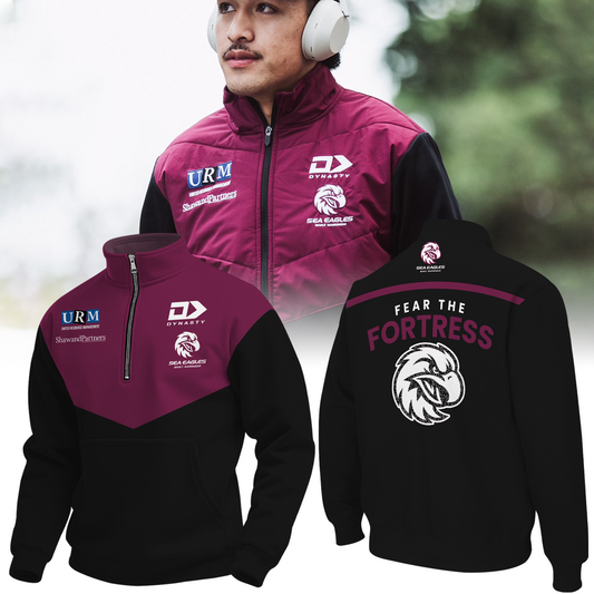 Manly Warringah Sea Eagles NRL Fear The Fortress Limited Edition New Hoodie 2025 TM - When you buy a combo - You save more V6