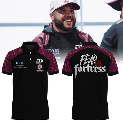 Manly Warringah Sea Eagles NRL Fear The Fortress Limited Edition Polo Shirt TM V6