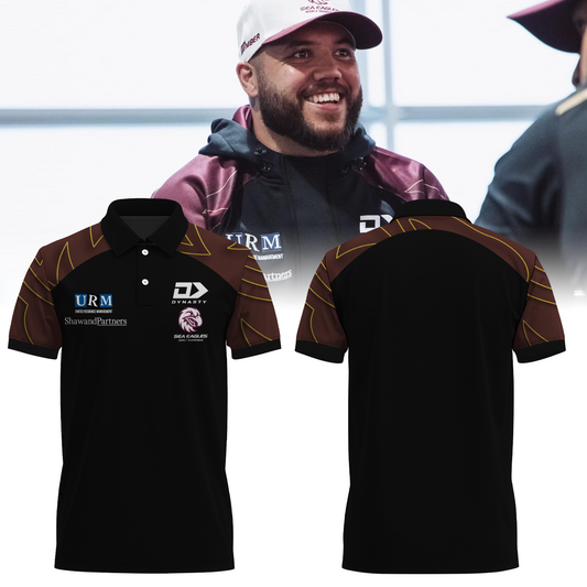 Manly Warringah Sea Eagles NRL Fear The Fortress Limited Edition Polo Shirt TM V7