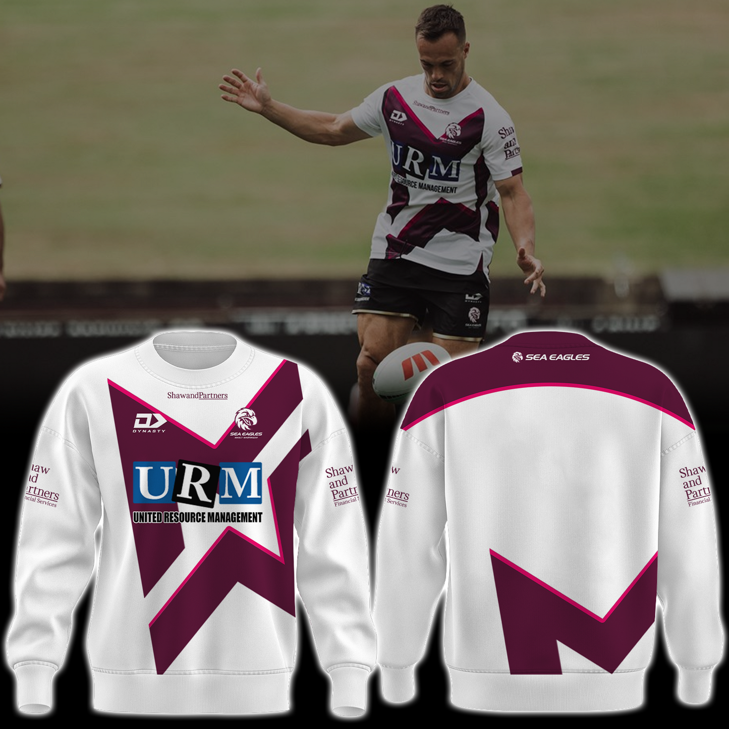 Manly Warringah Sea Eagles NRL Fear The Fortress Limited Edition Sweatshirt TM V6