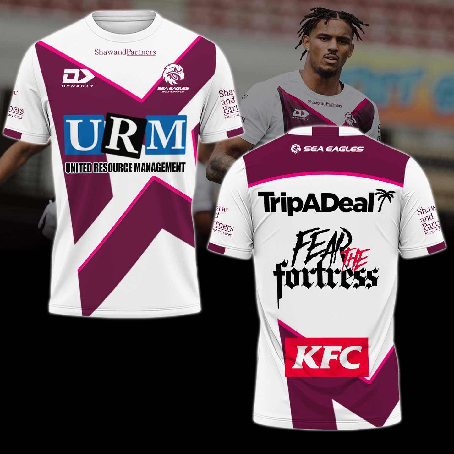 Manly Warringah Sea Eagles NRL Fear The Fortress Limited Edition T-Shirt TM V1