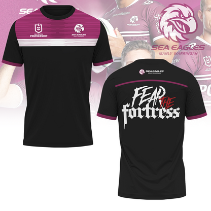 Manly Warringah Sea Eagles NRL Fear The Fortress Limited Edition T-Shirt TM V2