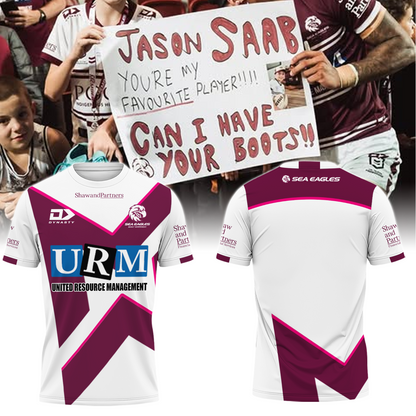 Manly Warringah Sea Eagles NRL Fear The Fortress Limited Edition T-Shirt TM V3