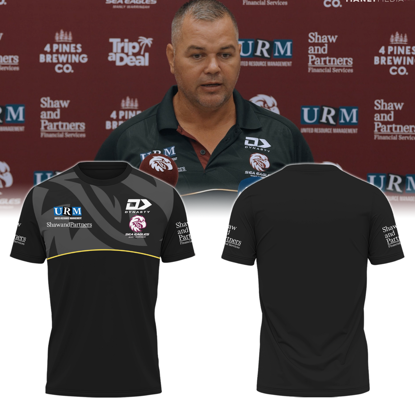 Manly Warringah Sea Eagles NRL Fear The Fortress Limited Edition T-Shirt TM V3