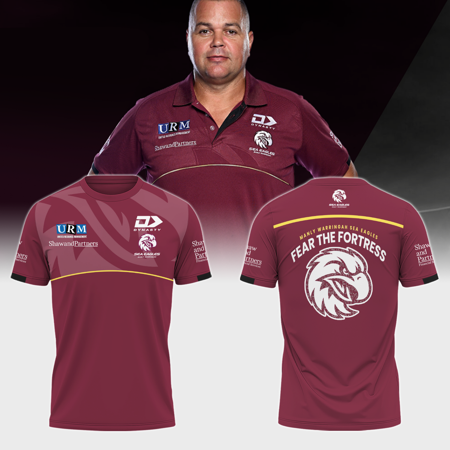 Manly Warringah Sea Eagles NRL Fear The Fortress Limited Edition T-Shirt TM V3