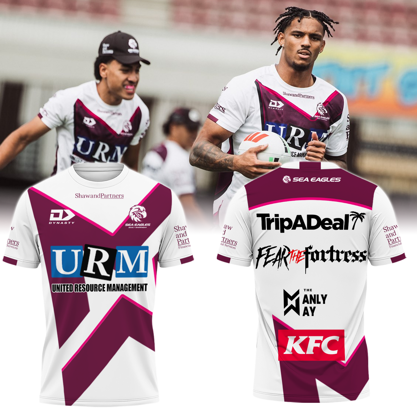 Manly Warringah Sea Eagles NRL Fear The Fortress Limited Edition T-Shirt TM V4 NTA