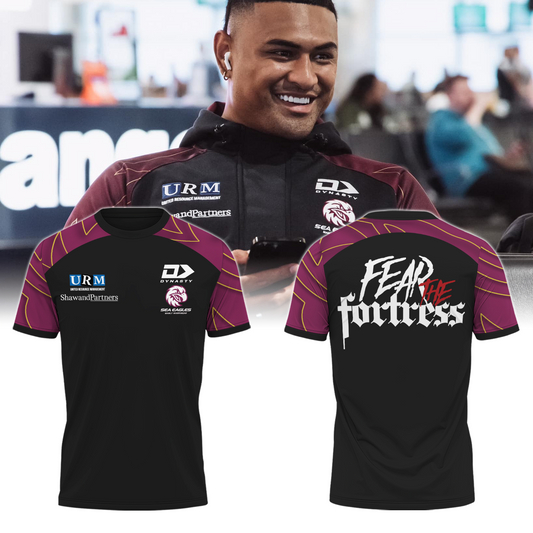 Manly Warringah Sea Eagles NRL Fear The Fortress Limited Edition T-Shirt TM V4