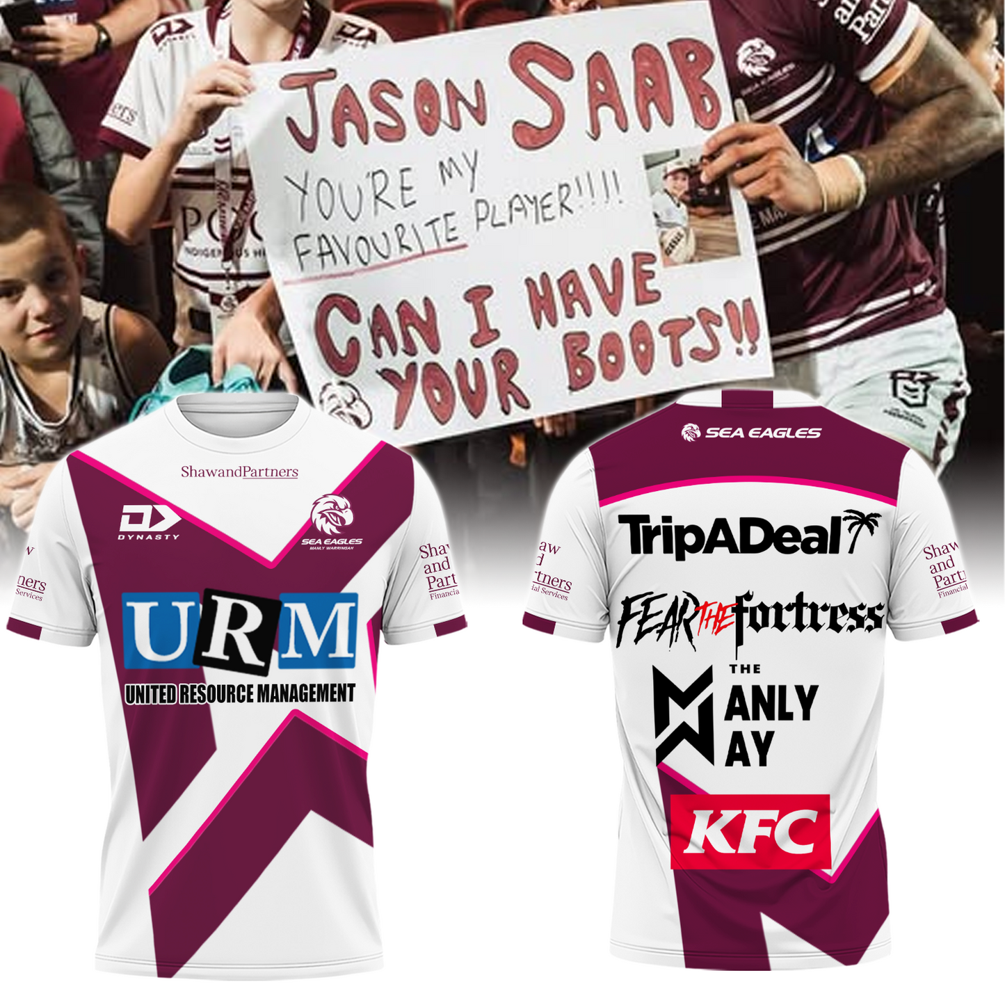 Manly Warringah Sea Eagles NRL Fear The Fortress Limited Edition T-Shirt TM V5