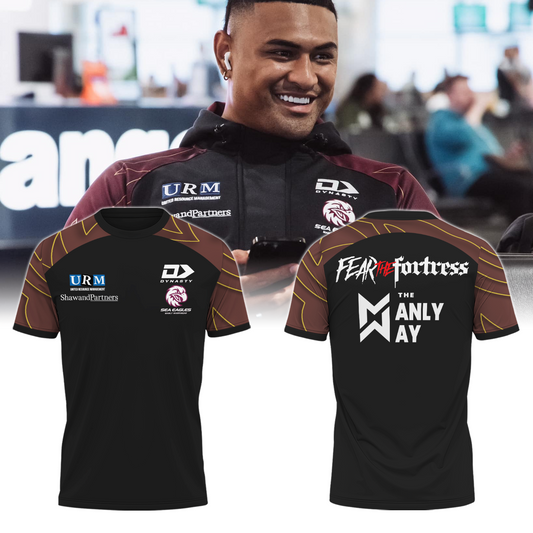 Manly Warringah Sea Eagles NRL Fear The Fortress Limited Edition T-Shirt TM V5