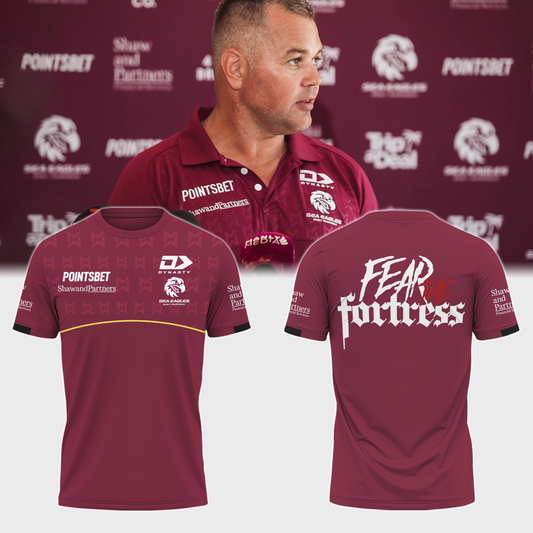 Manly Warringah Sea Eagles NRL Fear The Fortress Limited Edition T-Shirt TM V5
