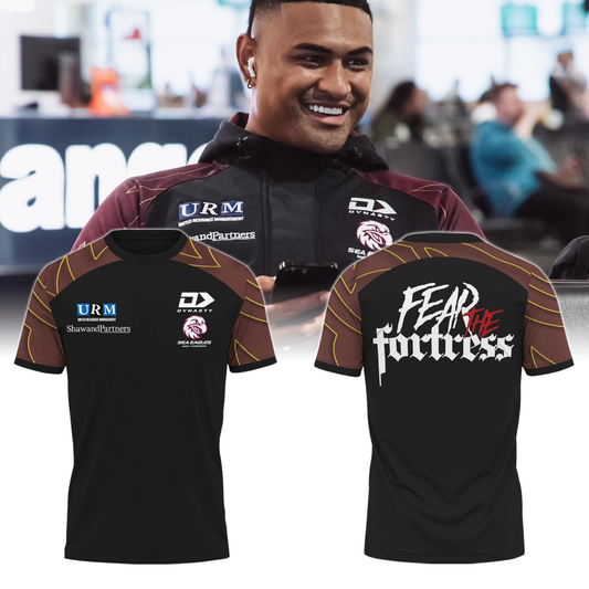 Manly Warringah Sea Eagles NRL Fear The Fortress Limited Edition T-Shirt TM V6
