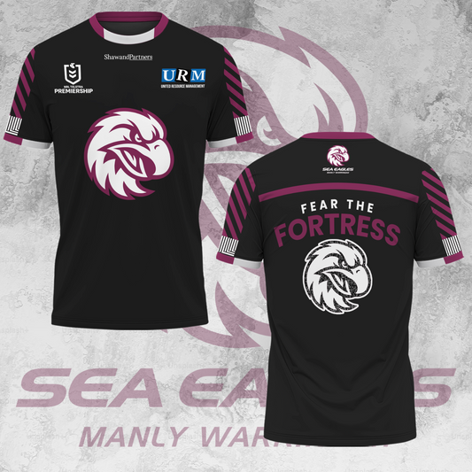 Manly Warringah Sea Eagles NRL Fear The Fortress Limited Edition T-Shirt TM V1