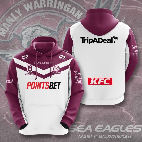 Manly Warringah Sea Eagles NRL Forever Limited Edition Hoodie TM V013