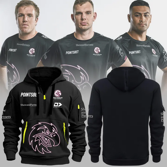 Manly Warringah Sea Eagles NRL Forever Limited Edition Zipper Hoodie Combo TM V2