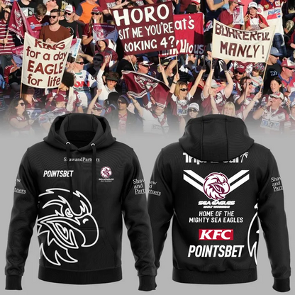 Manly Warringah Sea Eagles NRL Forever Limited Edition Hoodie TM V4