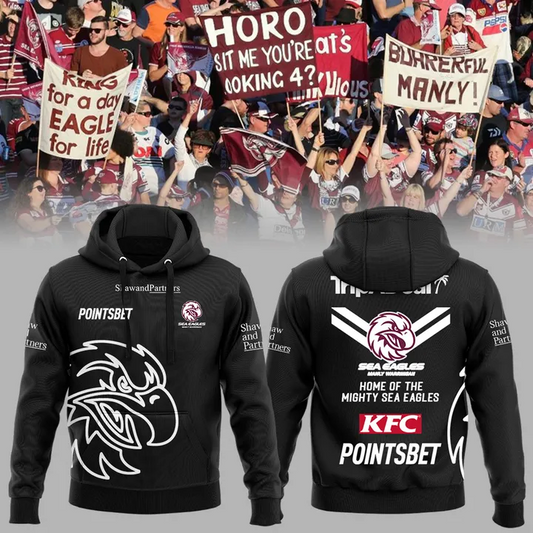 Manly Warringah Sea Eagles NRL Forever Limited Edition Hoodie TM V4