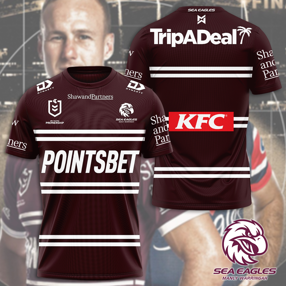 Manly Warringah Sea Eagles NRL Forever Limited Edition T-Shirt TM V1