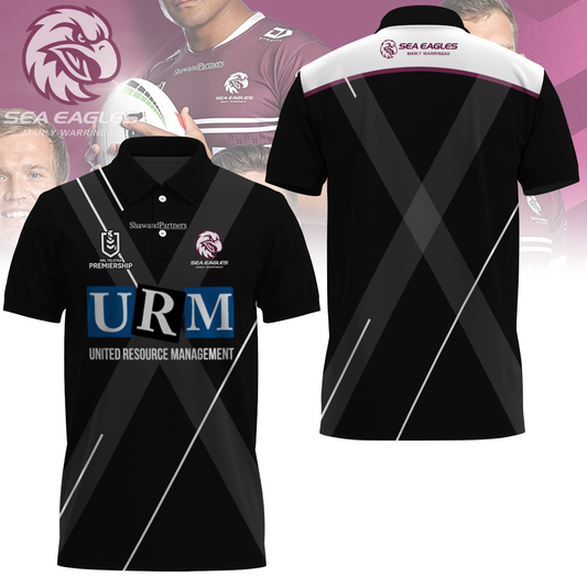Manly Warringah Sea Eagles NRL Manly Way Limited Edition Polo Shirt TM V4