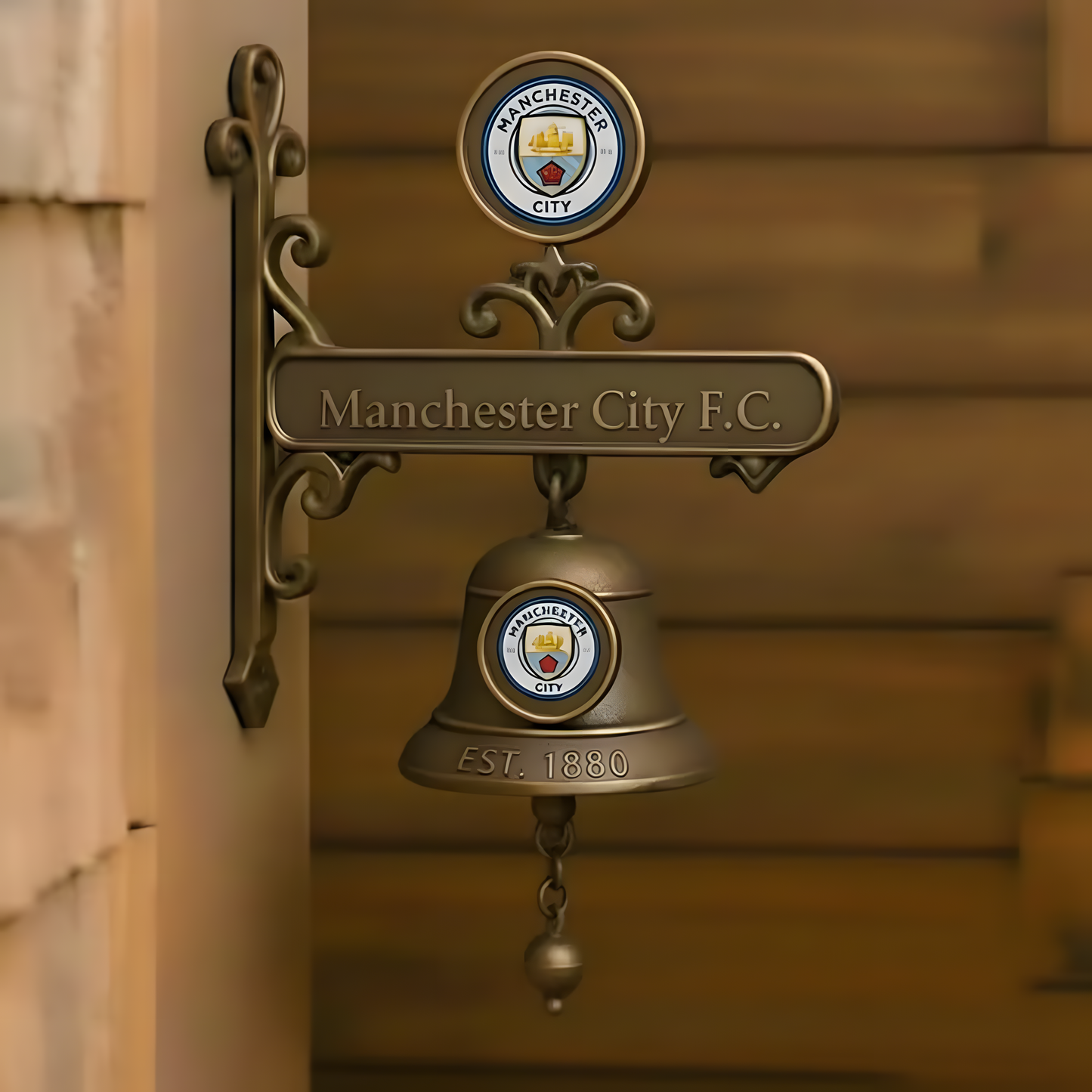 MCI X EPL Vintage Football Club Brass Bell V1 NAK NHT