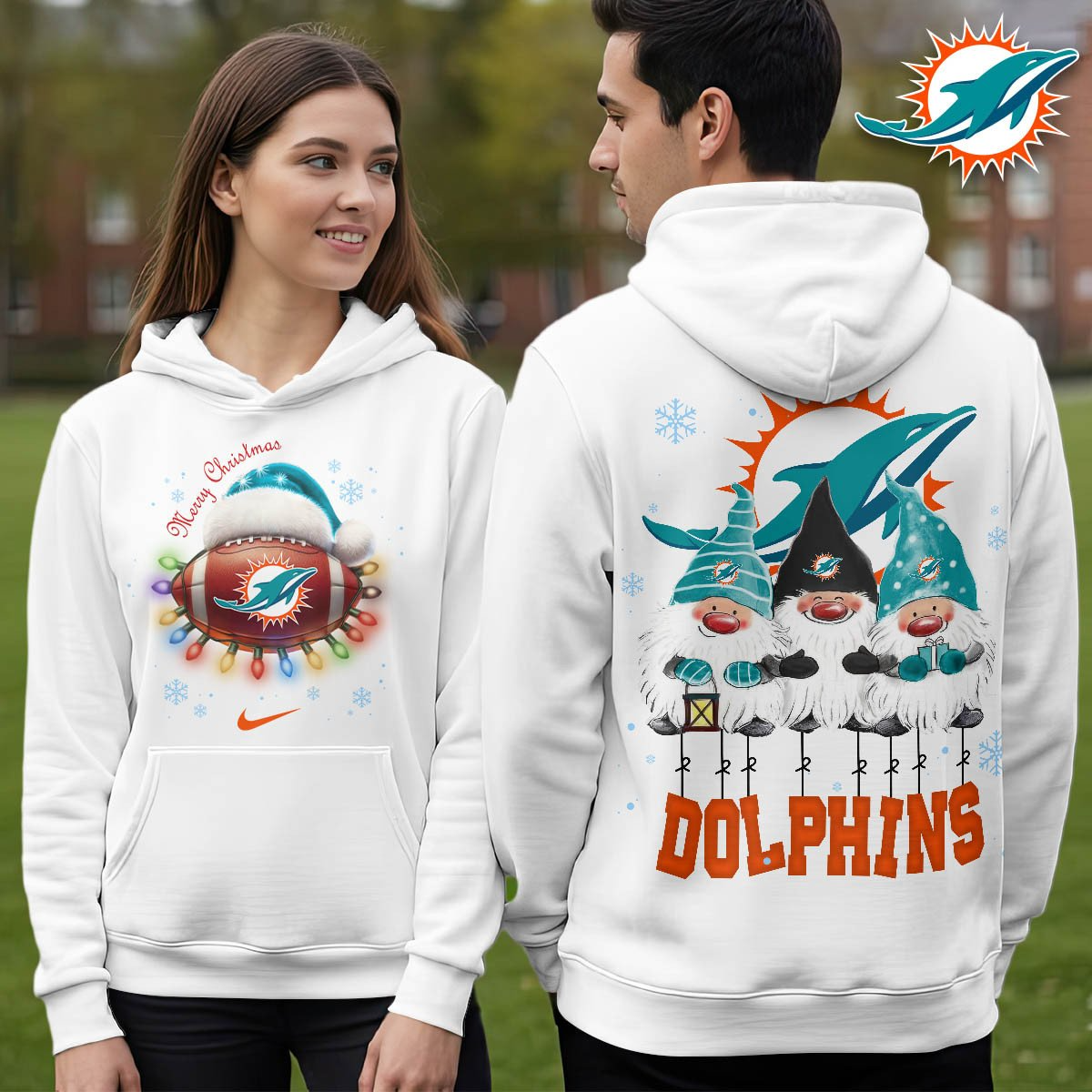 MD Premium NFL Christmas Gnomes Hoodie DDT CTND