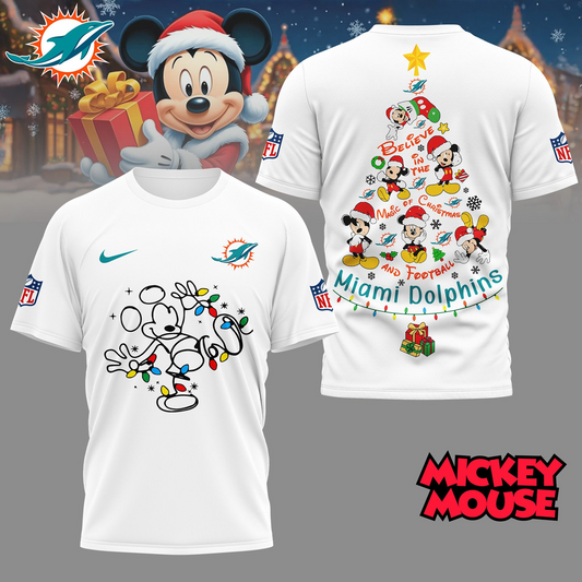 MD Premium NFL Mickey Mouse Christmas 3D Shirt DDT CTND