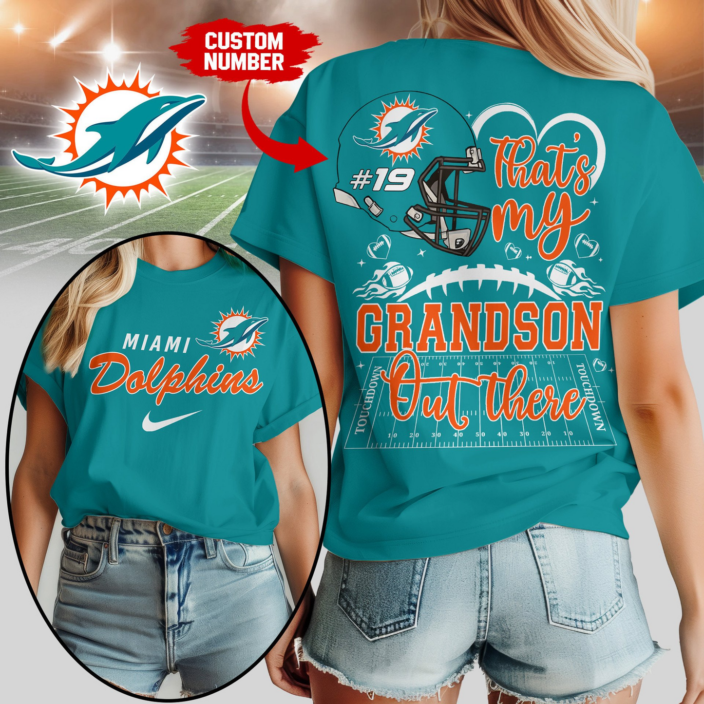 MD Premium NFL That My Grandson Out There Shirt DDT NTL