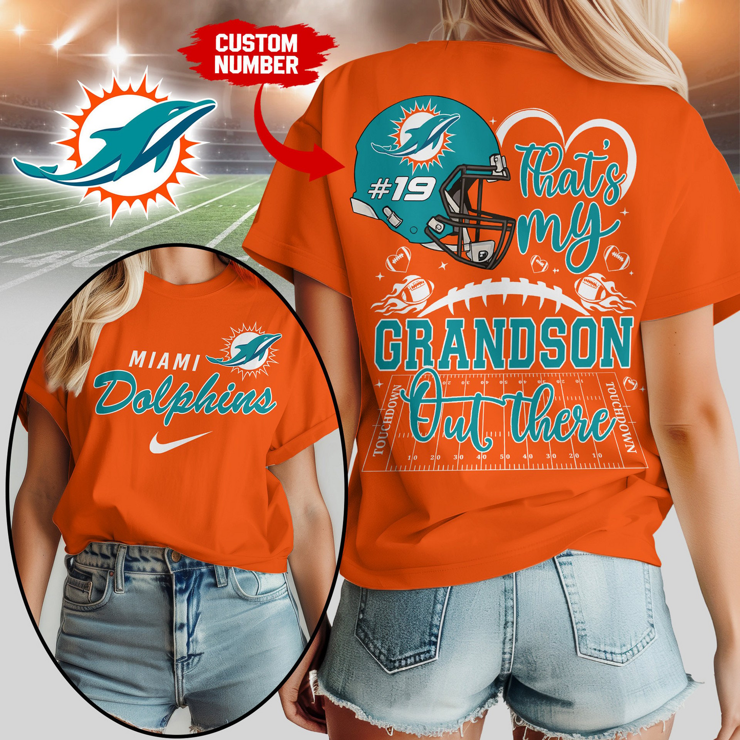 MD Premium NFL That My Grandson Out There Shirt DDT NTL