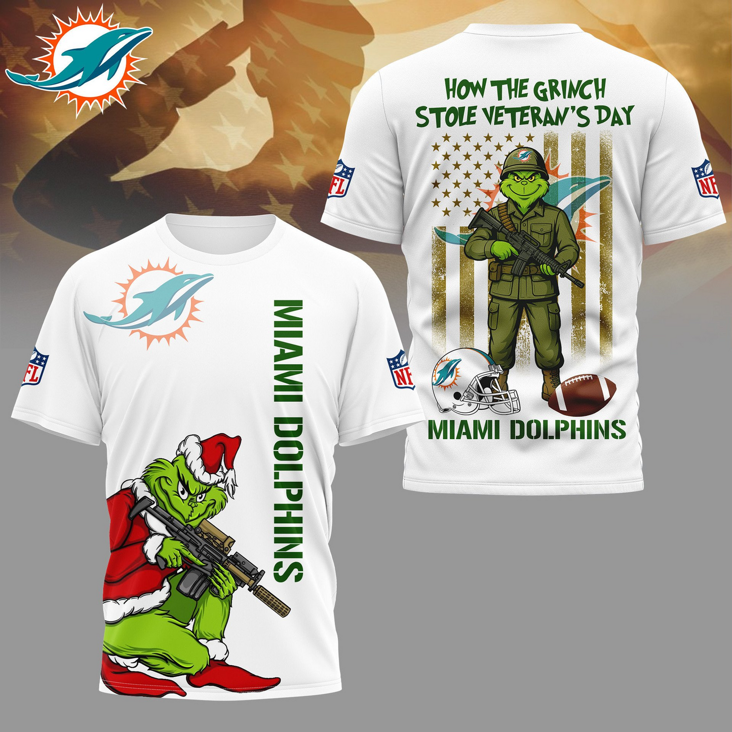 MD Premium NFL The Grinch Salute Veterans DDT CTND