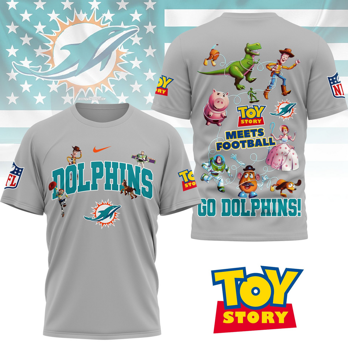 MD Premium NFL Toy Story Fan 3D Shirt DDT CTND