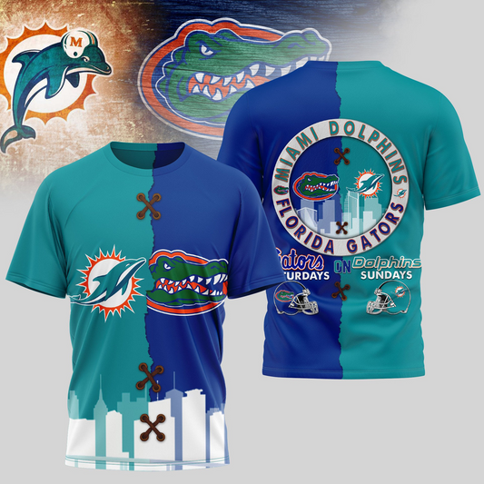 MD Premium NFL x NCAA 3D T-shirt DDT NTL